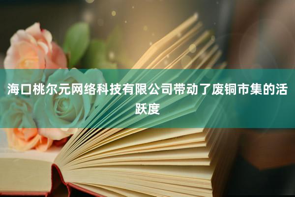 海口桃尔元网络科技有限公司带动了废铜市集的活跃度
